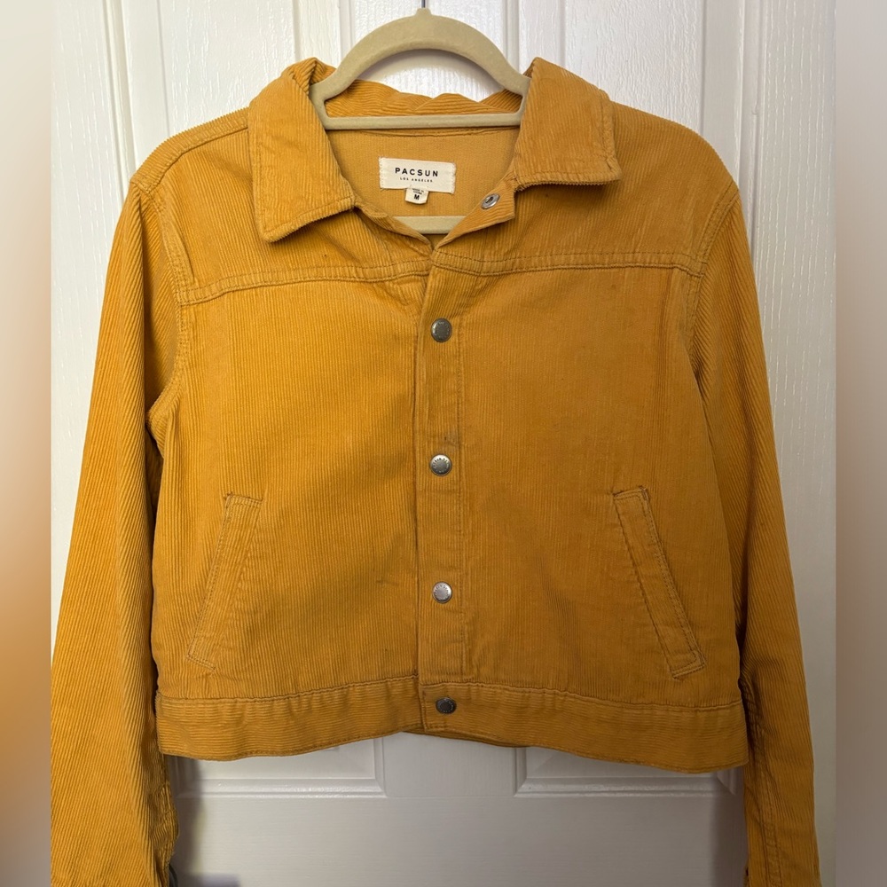 Yellow PacSun Corduroy Jacket